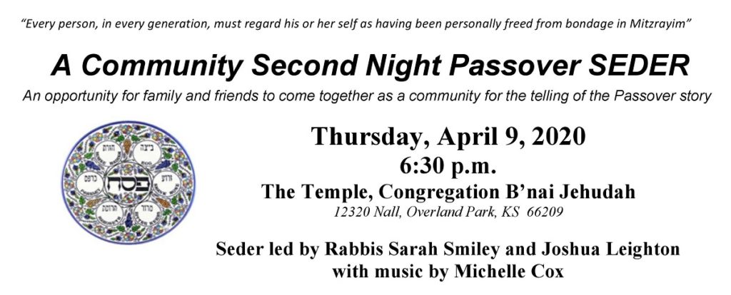 RAGKC Passover Seder 2020 (featured)